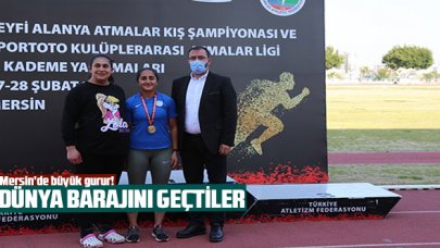 Mersin'de düzenlenen şampiyonada büyük gurur: Dünya barajını geçtiler