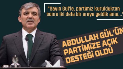 Ali Babacan: Abdullah Gül'ün partimize açık destek verdi