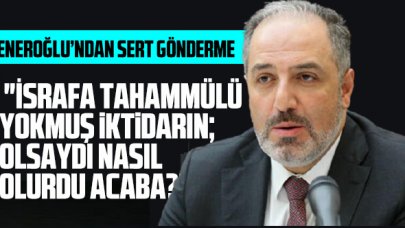 Deva Partili Yeneroğlu bu görüntüleri paylaşarak, "İsrafa tahammülü yokmuş iktidarın; olsaydı nasıl olurdu acaba?" diye sordu
