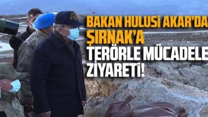 Bakan Hulusi Akar terörle mücadelede önemli yere sahip Namaz Dağı'na çıktı