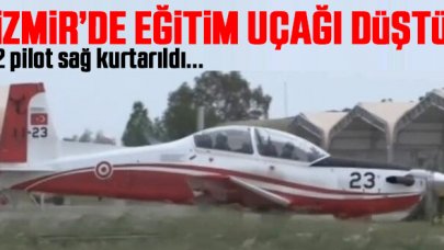 İzmir'de eğitim uçağı düştü! MSB'den açıklama geldi...