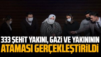 Bakan Zehra Zümrüt Selçuk 333 gazi, gazi ve şehit yakınının atama törenine katıldı