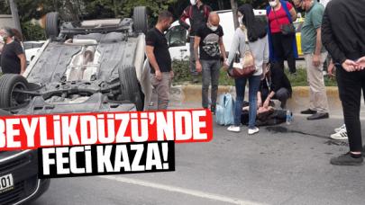 Beylikdüzü Adnan Kahveci Mahallesi'nde feci kaza!