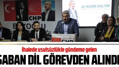 İhalede usulsüzlük iddialarıyla gündeme gelen CHP'li Şahin Dil görevden alındı