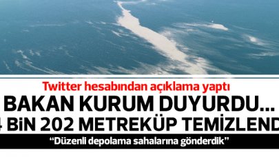Bakan Murat Kurum'dan müsilaj açıklaması: 4 bin 202 metreküp müsilajı temizledik