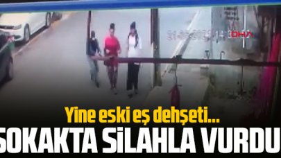 Eski eşini sokak ortasında silahla vurdu!