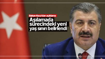 Aşılama sürecinde yeni yaş sınırı belli oldu! Bugünden itibaren...