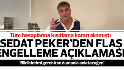 Sedat Peker'den sosyal medya hesapları için alınan engelleme kararı hakkında açıklama