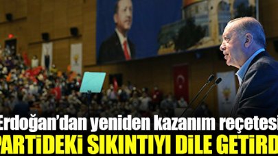 Erdoğan'dan AK Parti'deki sıkıntı için çözüm çağrısı