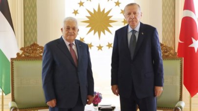 Cumhurbaşkanı Erdoğan Mahmud Abbas'ı ağırladı