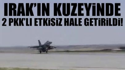 Irak'ın kuzeyinde 2 terörist etkisiz hale getirildi