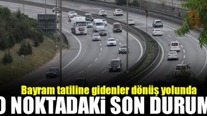 Tatilciler tatilden dönüyor... Kocaeli'deki son durum akıcı