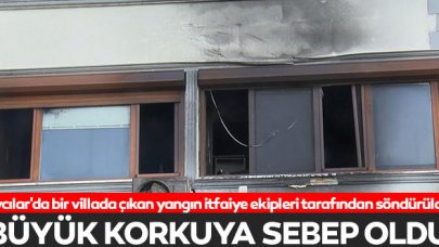 Avcılar'da turistlerin kaldığı Villada yangın: 2 Yaralı
