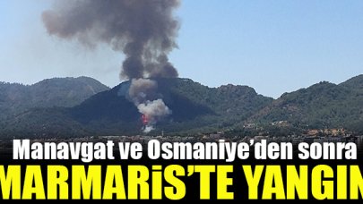 Marmaris'te orman yangını!