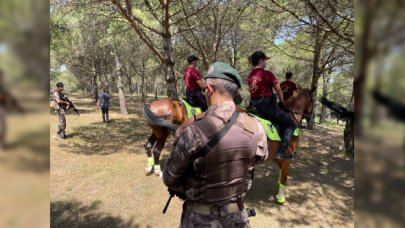 Polisler orman denetiminde