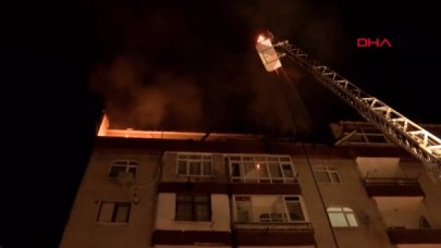 Güngören'de panik yaratan yangın