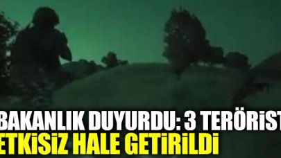 Fırat Kalkanı bölgesinde 3 terörist etkisiz hale getirildi