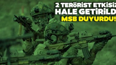 MSB: Fırat Kalkanı bölgesinde 2 terörist etkisiz hale getirildi
