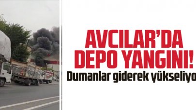 Avcılar'da yangın! Dumanlar giderek yükseliyor