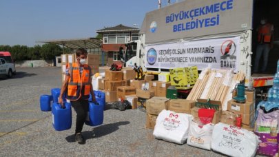 Büyükçekmece’den Marmaris’e destek