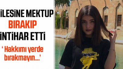 Eda Nur Kaplan mektup bırakıp intihar etti