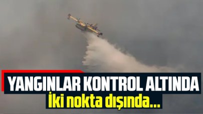 Milas ve Köyceğiz dışındaki yangınlar kontrol altında