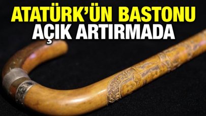Atatürk'e İran'dan hediye edilen baston açık artırmada