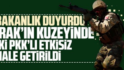 Irak'ın kuzeyinde 2 PKK'lı etkisiz hale getirildi