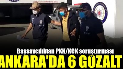 Ankara'da PKK/KCK soruşturması: 6 gözaltı