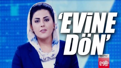 Afganistan devlet televizyonunun kadın haber sunucusu Shabnam Dawran çalıştığı ofise sokulmadı