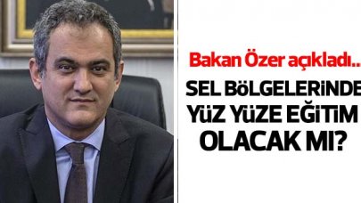 Mahmut Özer'den sel bölgeleri için yüz yüze eğitim açıklaması