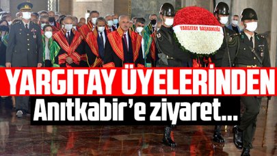 Yargıtay üyelerinden Anıtkabir'e ziyaret