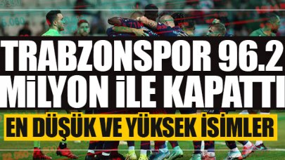 Trabzonspor 96.2 milyon euro ile kapattı