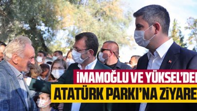Ekrem İmamoğlu ve Gökhan Yüksel'den Kartal'daki Atatürk Parkı'na ziyaret