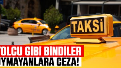 Eminönü'nde sivil polisler yolcu gibi taksilere binip ceza kesti