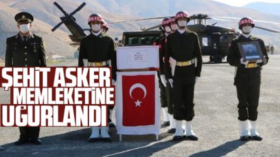 Şehit Piyade Uzman Çavuş Ümit Solak memleketine uğurlandı
