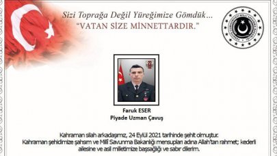 Aksaray'a şehit ateşi düştü