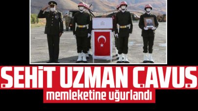 Şehit uzman çavuş Faruk Eser için Hakkari'de uğurlama töreni