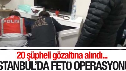 İstanbul'da FETÖ'nün hücre evlerine operasyon: 20 gözaltı