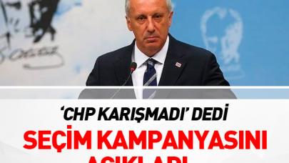 İnce kampanyasını açıkladı