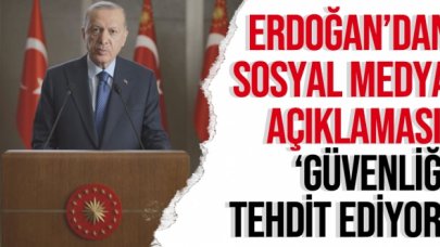 Cumhurbaşkanı Recep Tayyip Erdoğan: Denetimi olmayan sosyal medya güvenliği tehdit ediyor