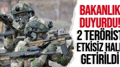 MSB: 2 PKK/YPG’li terörist etkisiz hale getirildi