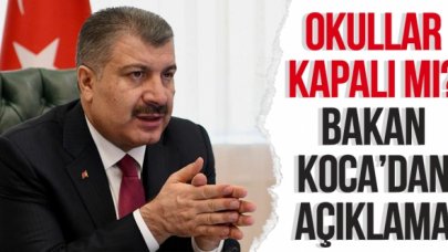 Okullar tatil mi kapanacak mı? Bakan Fahrettin Koca açıkladı