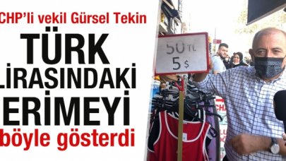 CHP'li Gürsel Tekin, Türk lirasındaki erimeyi farkında olmadan böyle gösterdi