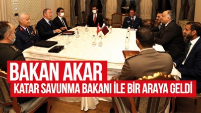 Bakan Hulusi Akar Katar Savunma Bakanı ile görüştü