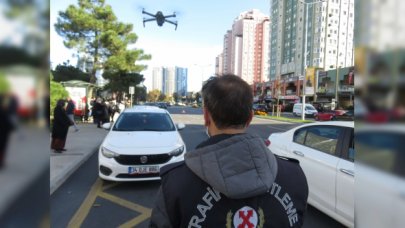 Trafikte dronla tespit