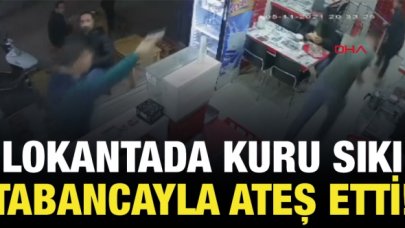 Sultangazi'de lokantada kurusıkı tabancayla ateş etti