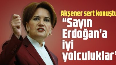Meral Akşener: "Sayın Erdoğan'a iyi yolculuklar"