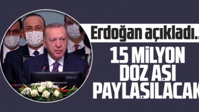 15 milyon doz aşı paylaşılacak