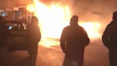 Oto tamircisinde patlama